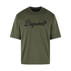Dsquared2 Green Cotton T-Shirt Men